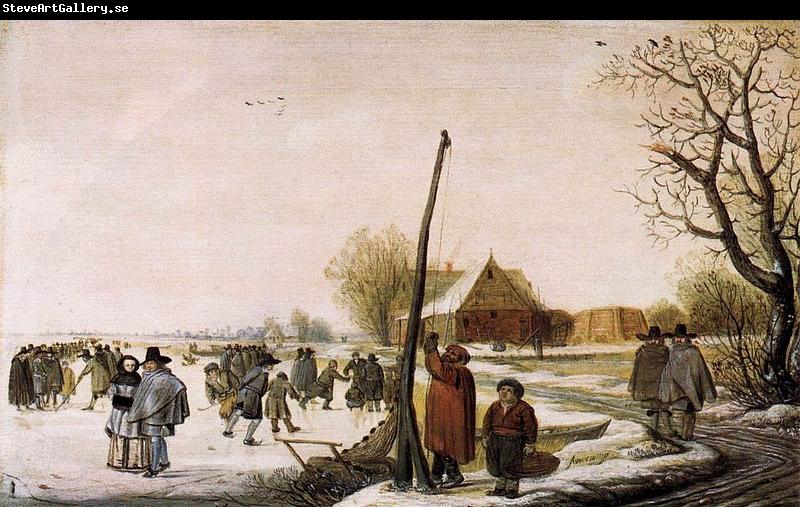 Barend Avercamp Landscape with Frozen River